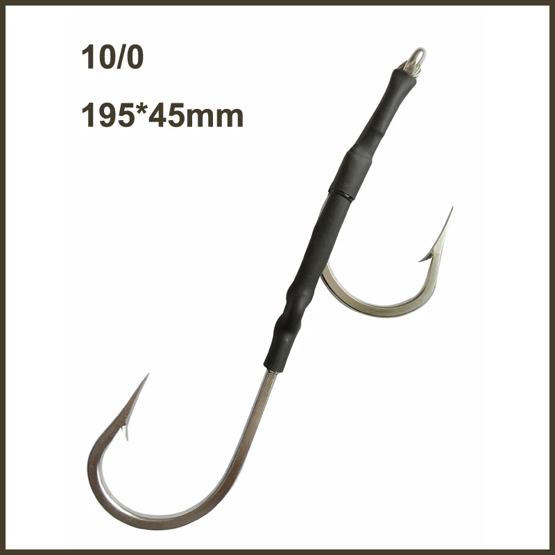 

Stainless Steel Fish Hooks, Double Shark Rigs, 8PCs, 10 PCs