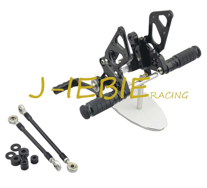 CNC Racing Rearset Adjustable Rear Sets Foot pegs Fit For Ducati 848 1098 1198 R/S R S BLACK