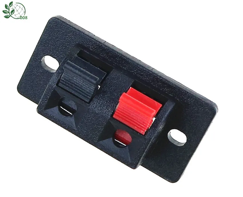 2019 Hot 5 Pcs 2 Positions Connector Terminal Push in Jack Spring Load Audio Speaker Terminals