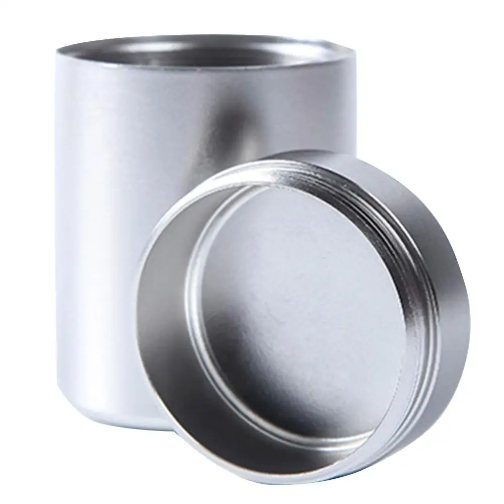 Barattoli sigillati in alluminio metallico da 80 ml Contenitore per tè da viaggio portatile Contenitore ermetico a prova di odore Barattolo per stash