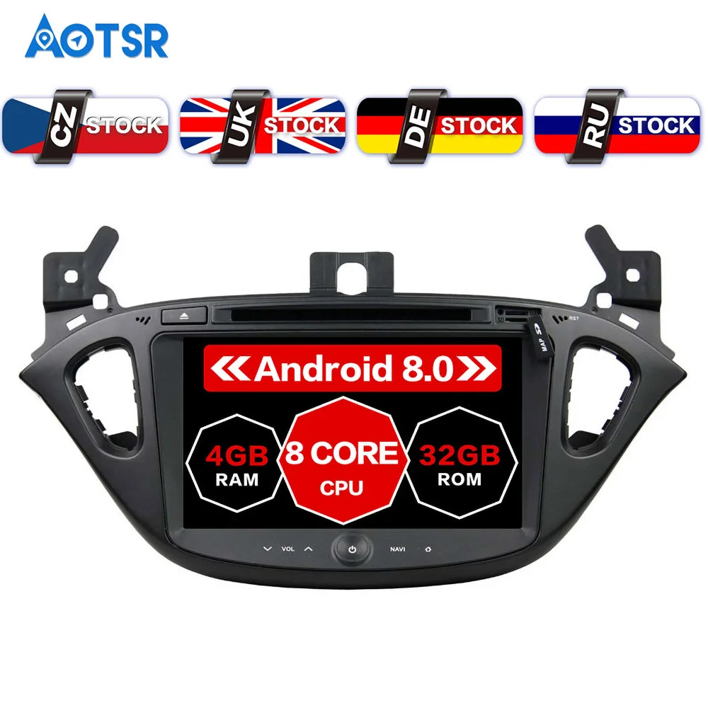 

Android 8.0 Octa Core Car DVD Player GPS navigation for Opel CORSA 2015 2016 Car Radio With 4GB RAM 32GB ROM GPS Bluetooth px5