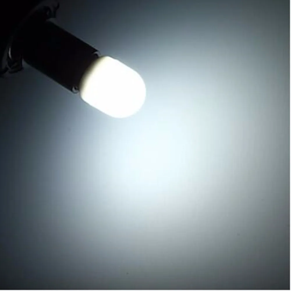 냉온 백색 AC220-240V 방수 램프, E12 LED 전구, 냉장고, 재봉틀, 선반용 360 도 각도 조명, 3W