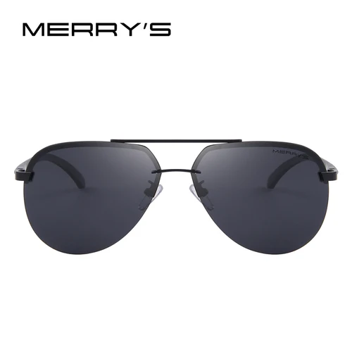 Imagen 2 del producto Marca MERRYS, gafas de sol polarizadas 100% con montura de aleación de aluminio para hombre, gafas de sol de conducción a la moda para hombre S8281