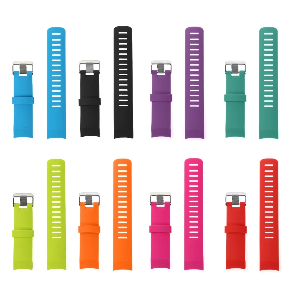 

MASiKEN Replacement Silicone Watch band Strap for SUUNTO CORE ALU BLACK Watchbands Multisport GPS Watch Wrist Band Strap