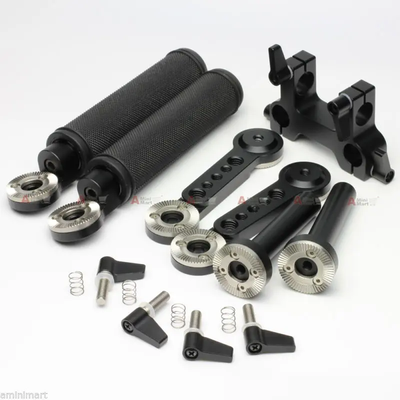 Einstellbare ARRI Typ Rosette Griff Grip Set fr 15mm Rod System DSLR Rig Film Video Spiegellose 4K Kamera rüstung Käfig DIY Teil – Detail 1