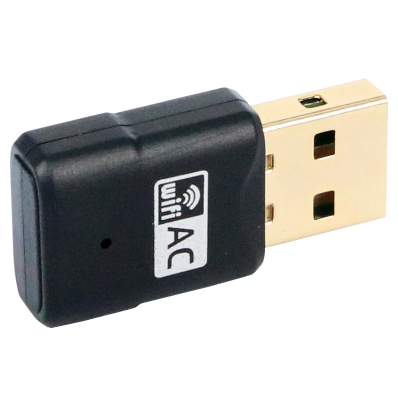 Беспроводной адаптер 600 м AC USB WiFi адаптер 2,4 + 5,8 ГГц Двухдиапазонная USB Wifi антенна внешняя сетевая карта адаптер Wi-Fi ресивер
