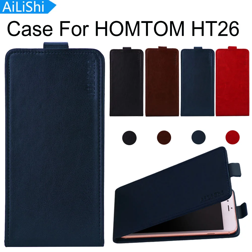 AiLiShi Factory Direct! Case For HOMTOM HT26 PU Flip Luxury Leather Case Exclusive 100% Special Phone Cover Skin+Tracking Hot