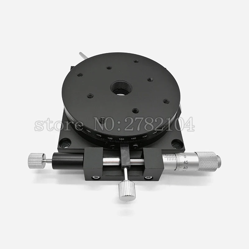 Imagem -02 - Xyr-axis Micrômetro 80 mm Plataforma de Aparamento Manual Mesa de Tradução Mesa Rotativa Trilho Cruzado Lsp80-l Alta Precisão