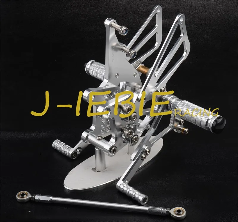 CNC Racing Rearset Adjustable Rear Sets Foot pegs Fit For Triumph T595 T509 955i SPEED TRIPLE 1050 SILVER