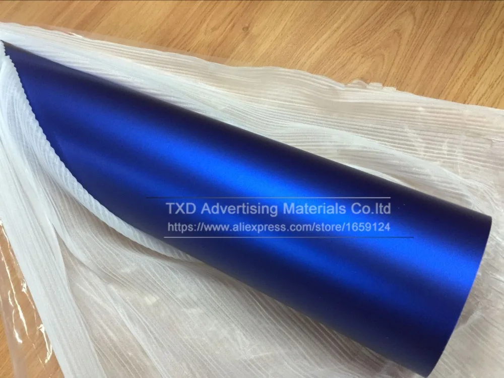 60cm/30cm*1m/2m/3m Blue Metallic Matt Vinyl wrap Car Wrap Chrome matte vinyl film blue Matt Film Vehicle Wrapping Sticker Foil