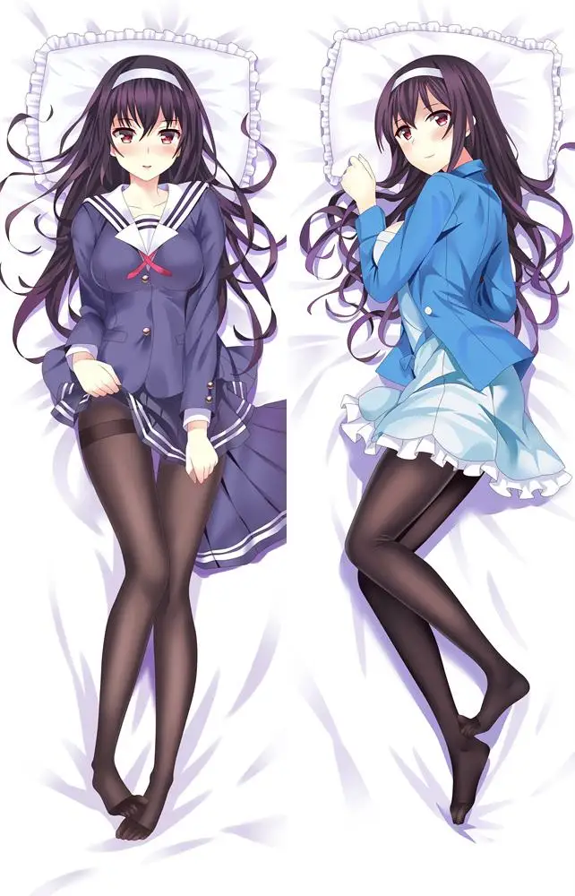 Kasumigaoka Utaha Saenai Heroine no Sodatekata Hugging Body Pillow Cover Case Pillowcases Drop Shipping Wholesaler Otaku Pillows