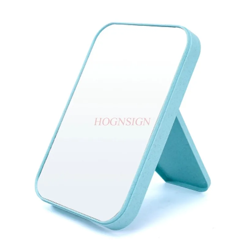 Desktop Makeup Mirror Rectangular Desktop Vanity Mirror Large Simple Portable Folding Princess Sale