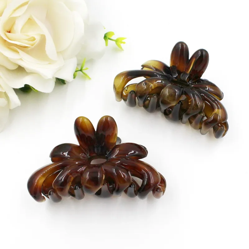 2016 New Design 2 mm Thickness Plastic Hair Clamp For Women Take Shower With Hairpin Bow Style Hair Claws  Women Hair Accessory