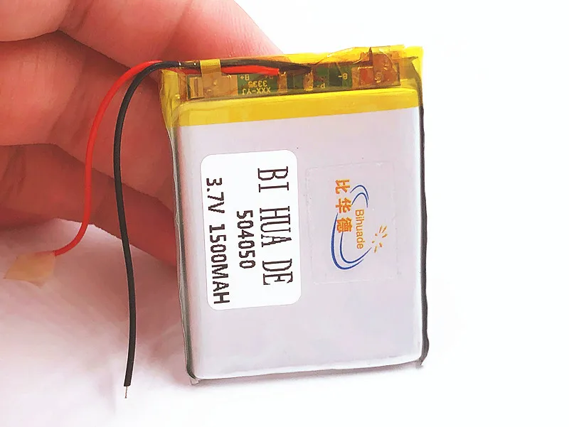 1/2/4pcs 3.7V 1500mAh 504050 Lithium Polymer LiPo Rechargeable Battery For Mp3 Mp4 GPS PAD DVD DIY E-book bluetooth