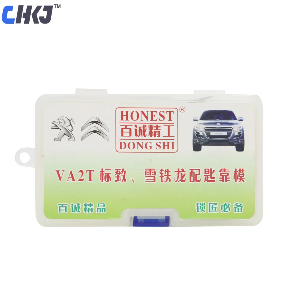 CHKJ 100% Original Honest VA2T car key moulds for key moulding Car Key Profile Modeling locksmith Tools for Peugeot (one box)