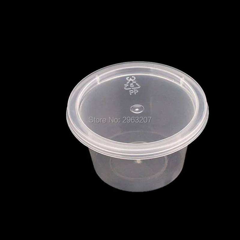 2000pcs 50ml 2oz Food Grade PP Seasoning Cup Disposable Tasting Cup Salad Sauce Take-out Storage Case