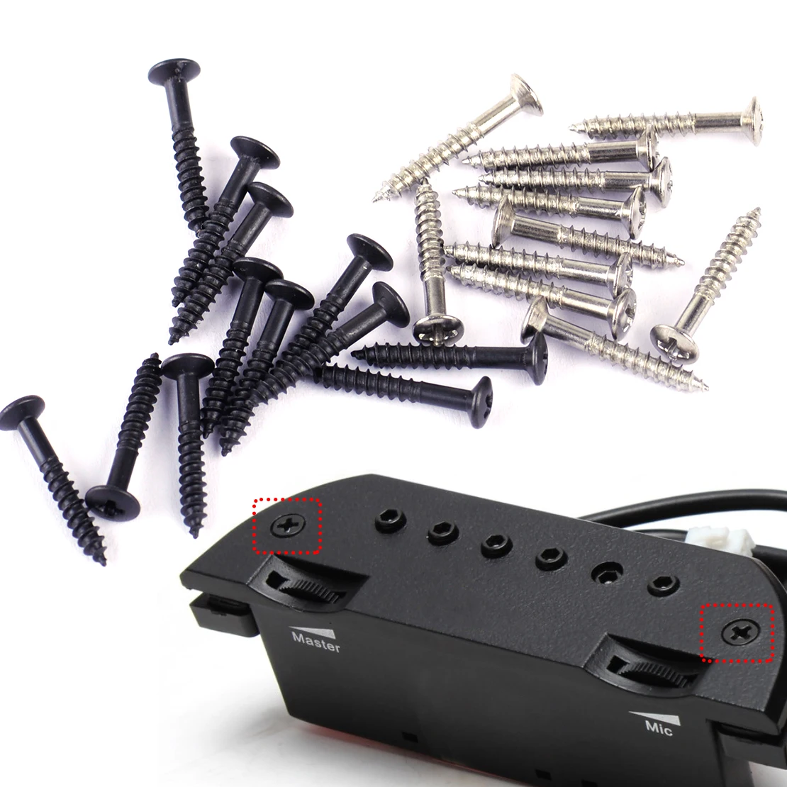 

LETAOSK 50pcs/Set Electric Guitar Pickup Ring Humbucker Surround Mounting Screw DROPSHIPPING DROP SHIPPING