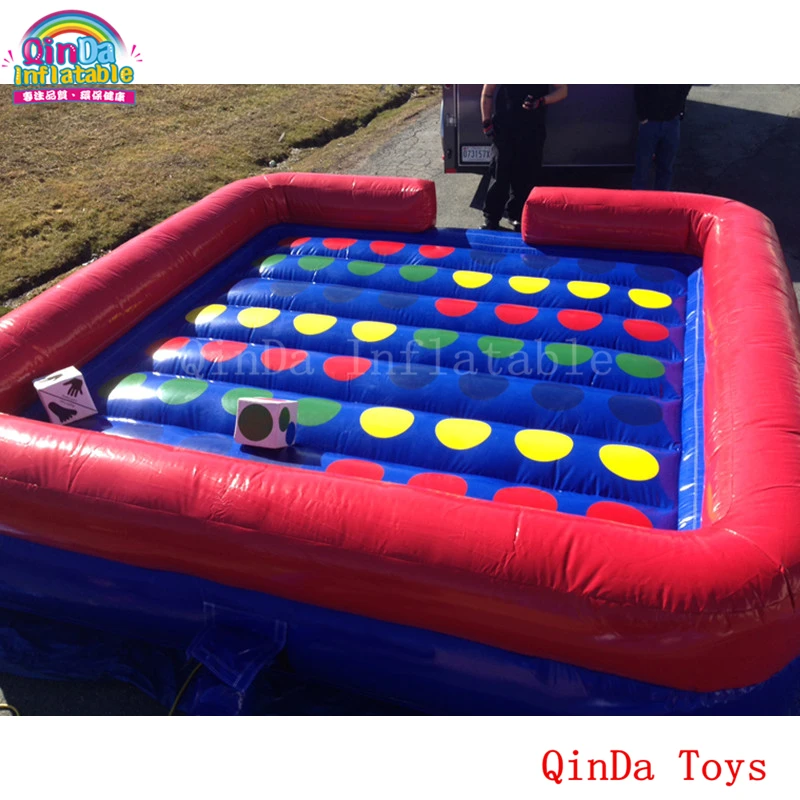 Commercial Inflatable Right Foot And Left Hand Games 5*5m Inflatable Twister Board For Outdoor Event