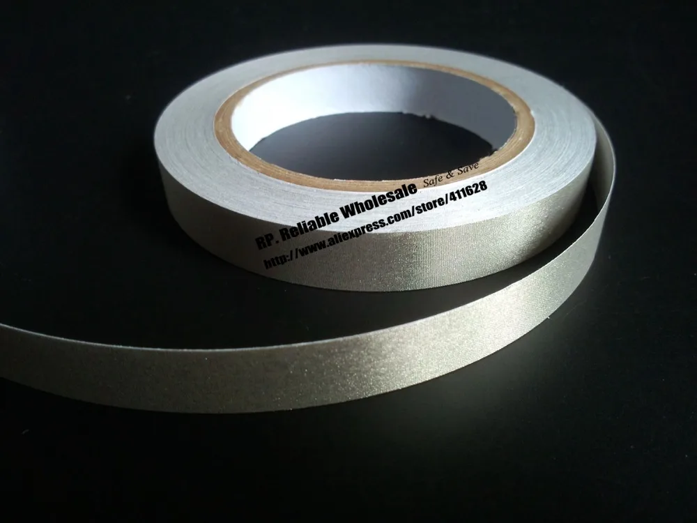 

10x 20mm* 20 meters Silver Plain Adhesive Conductive Fabric Tape for Cellphone Laptop EMI Shileding, Repair Widely Use