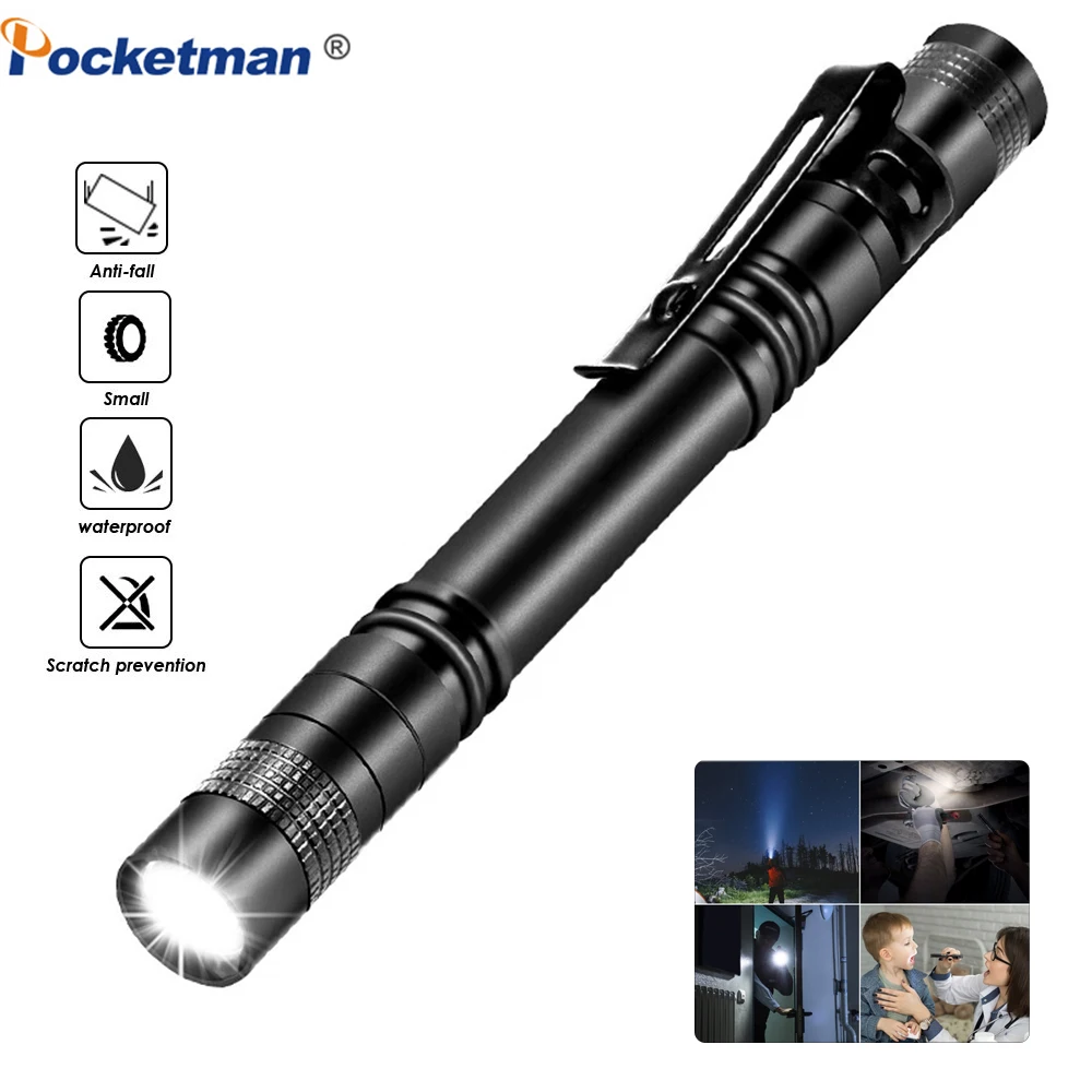 LED Pen Flashlight Pocket-size LED Pen Torch Portable Mutifunction Flashlight for Specialist Repairing Working Doctor Mechanic