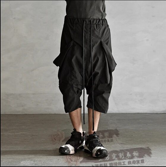 27-44!!Can be customized!!! Middlelowlevel male fashion pants  casual personality loose capris