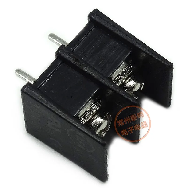 KF25C MF25C 7.62mm Picth Barrier Terminal Connectors Black Strait Pin 2P/3P/4P/5P/6P/7P/8P/9P/10P Screw PCB Terminal Blocks