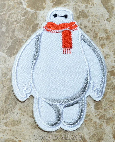 

HOT SALE! ~ Red scarf winter ~ Big Hero 6 Iron On Patches, sew on patch,Appliques, Made of Cloth,100% Guaranteed Quality