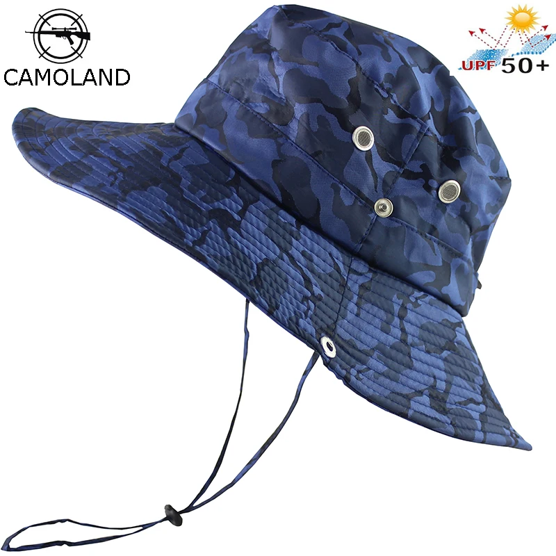 UPF 50+ Sun Hat Bucket Summer Men Women Fishing Boonie Hat Sun UV Protection Long Large Wide Brim Bob Hiking Outdoor Beach Cap