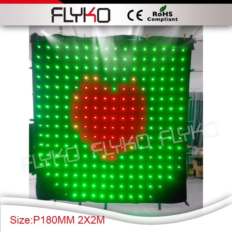 Free shipping 2m*2m P180MM chinese new product led flexible screen led backdrop