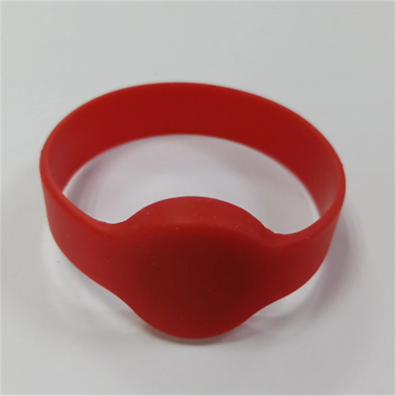 500pcs 13.56Mhz FM1108 chip Silicone Watch Bracelet RFID Wristband 1K Proximity Waterproof RFID Smart