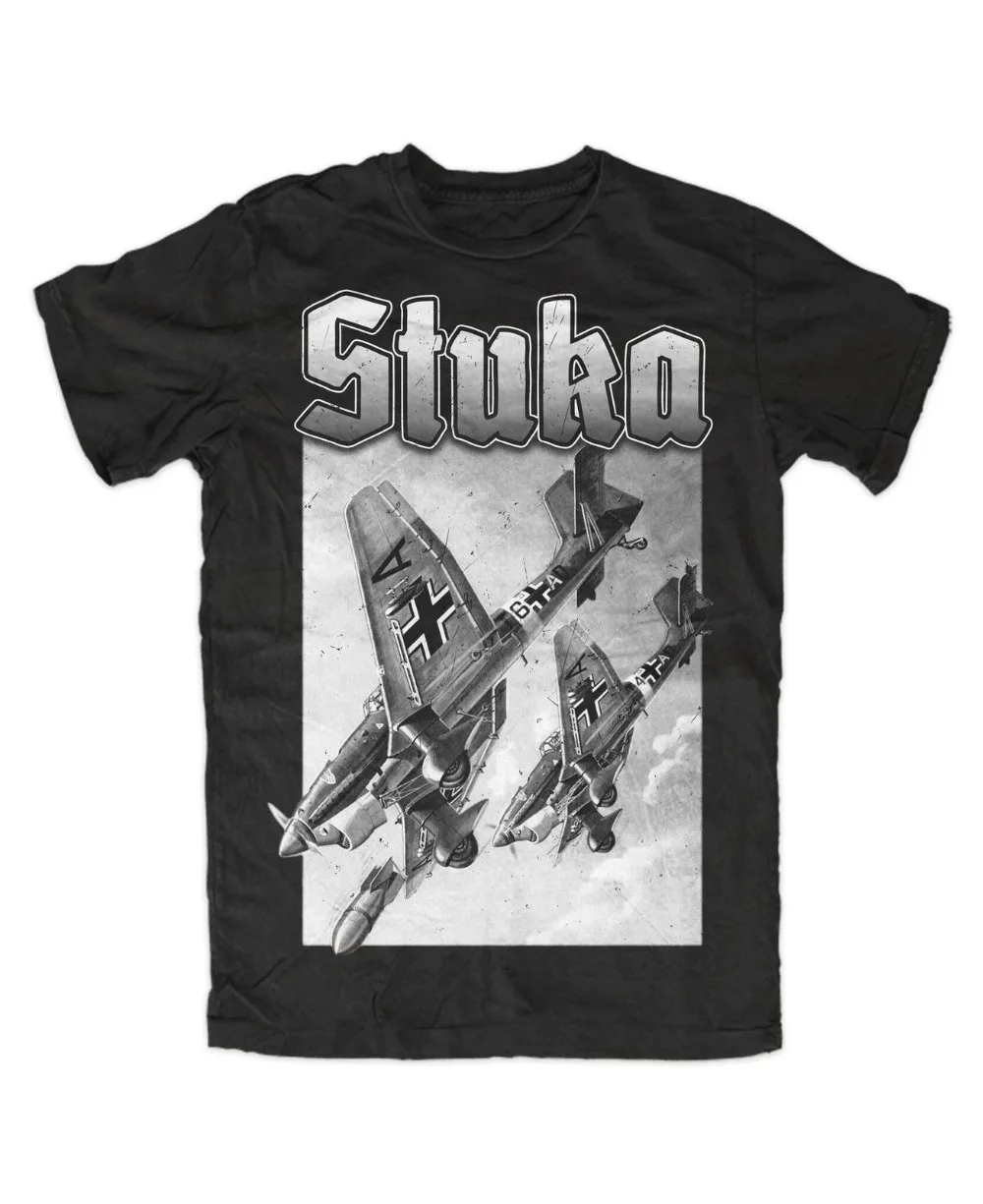 Newest T Shirt Men T-shirt Stuka T-Shirt Flugzeug Legende Luft Jagdgeschwader WW2 Weh rmacht