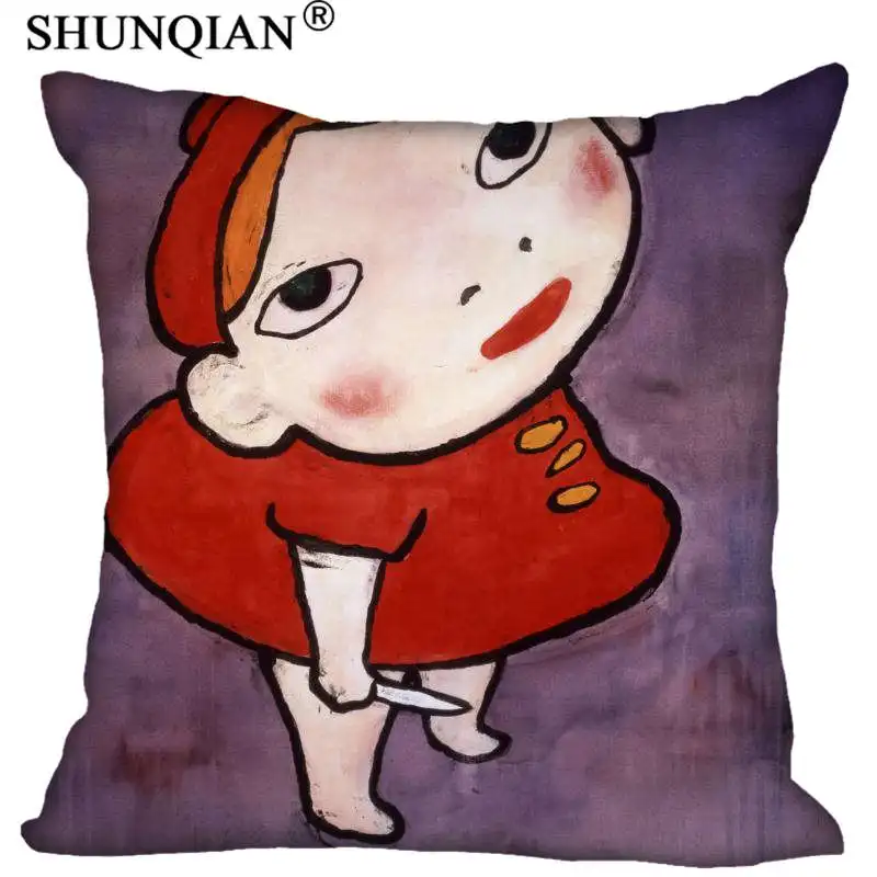 New Arrival Yoshitomo Nara Pillowcase Wedding Decorative Pillow Case Customize Gift For Pillow Cover 35X35cm,40X40cm