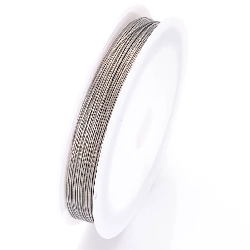 Stainless Steel Wire 0.38mm Tiger Tail Beading Wire Thread Cord Coated With Plastic Protective Film Wire For Diy Jewelry Making