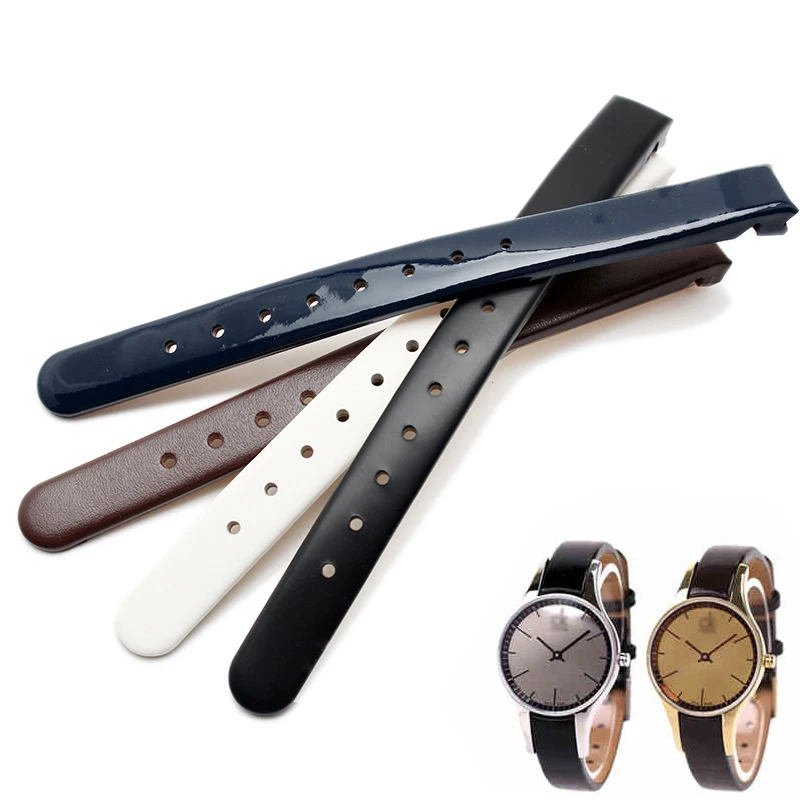 10MM High Quality Genuine Leather Watchband For Watch Strap Band K43231/K43232 K4323130 K4323209 Patent leather Watch Band