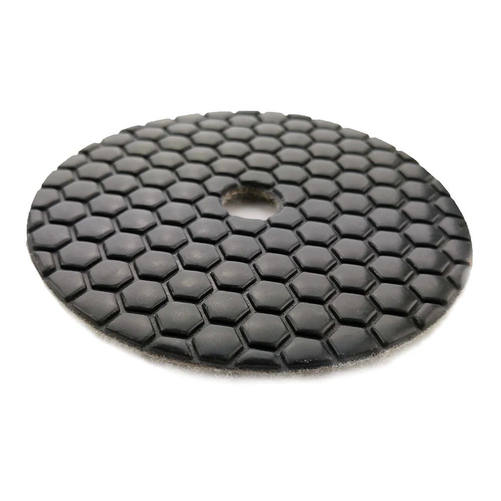 RIJILEI 10 Pcs/Lot 4 Inch Dry Polishing Pad 100 MM Marble Diamond Polishing Pads Use For Granite Floor