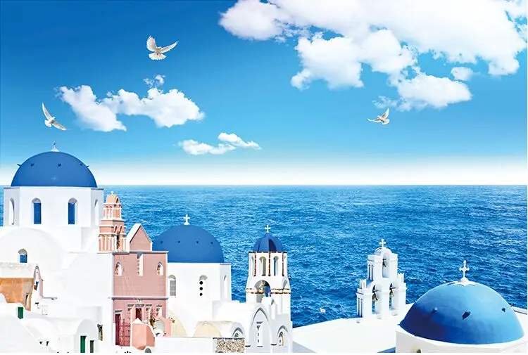 Aegean Sea Gulls puzzle 1000 pieces ersion wooden  jigsaw puzzle white card adult children's educational toys