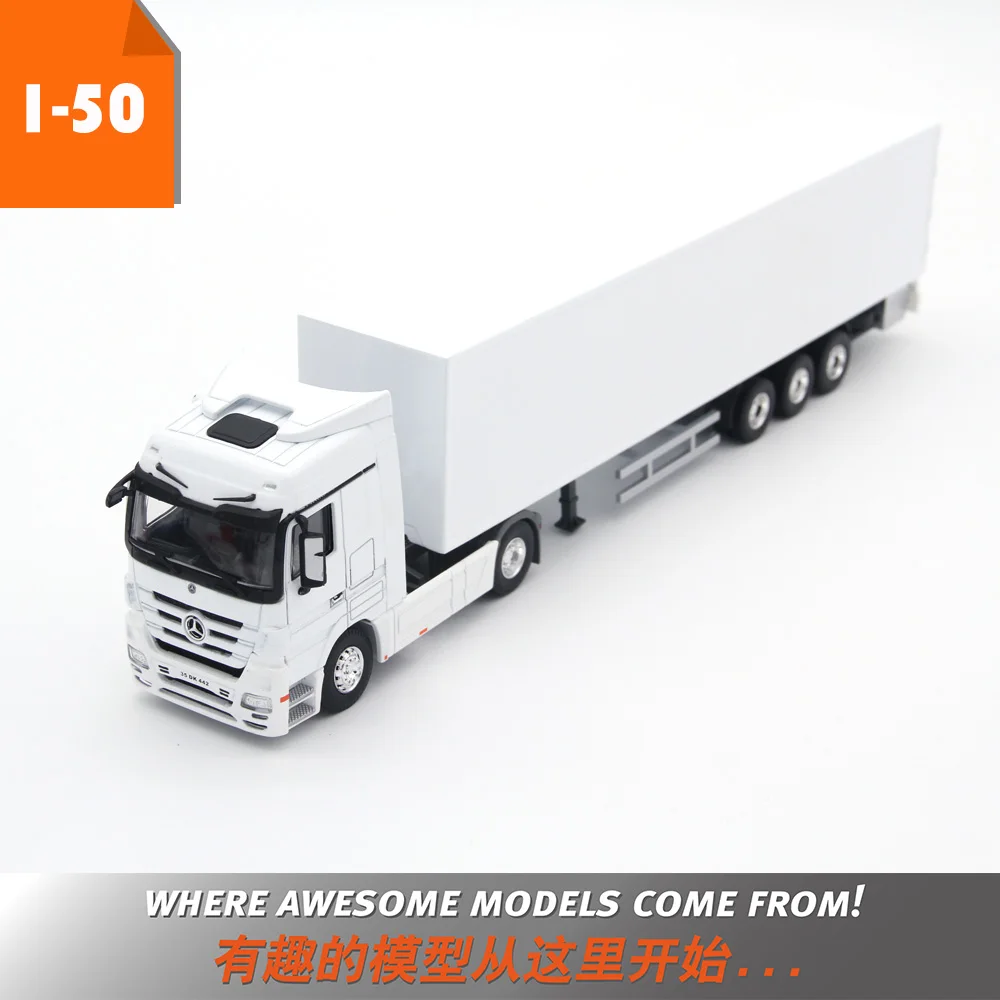 

Alloy Toy Model Gift 1:50 Scale MB 4X2 Tractor Transport Container Truck Vehicles Toy Model For Collection Decoration