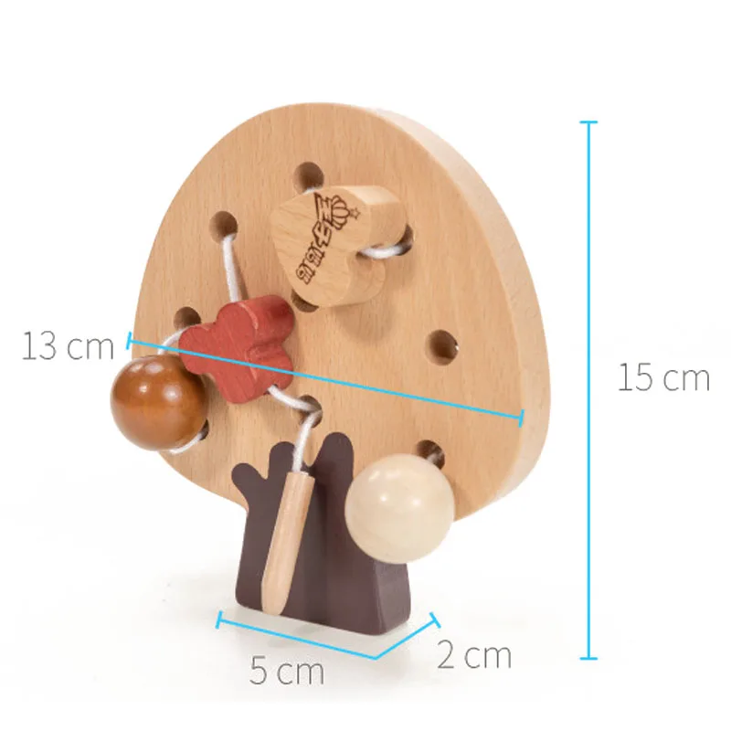 TỰ LÀM Bằng Gỗ Cây Hạt Đồ Chơi cho Trẻ Em Montessori Vật Liệu Nghệ Thuật Thủ Công Mỹ Nghệ Xâu Chuỗi Hạt Đồ Chơi Giáo Dục cho Bé Đồ Chơi Làm Bằng Tay