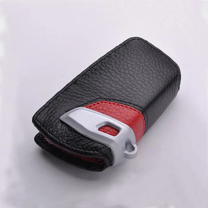 Genuine Leather key fob cover case wallet for BMW M1 M2 M3 F05 F10 F20 F30 335 328 535 650 740 remote holder