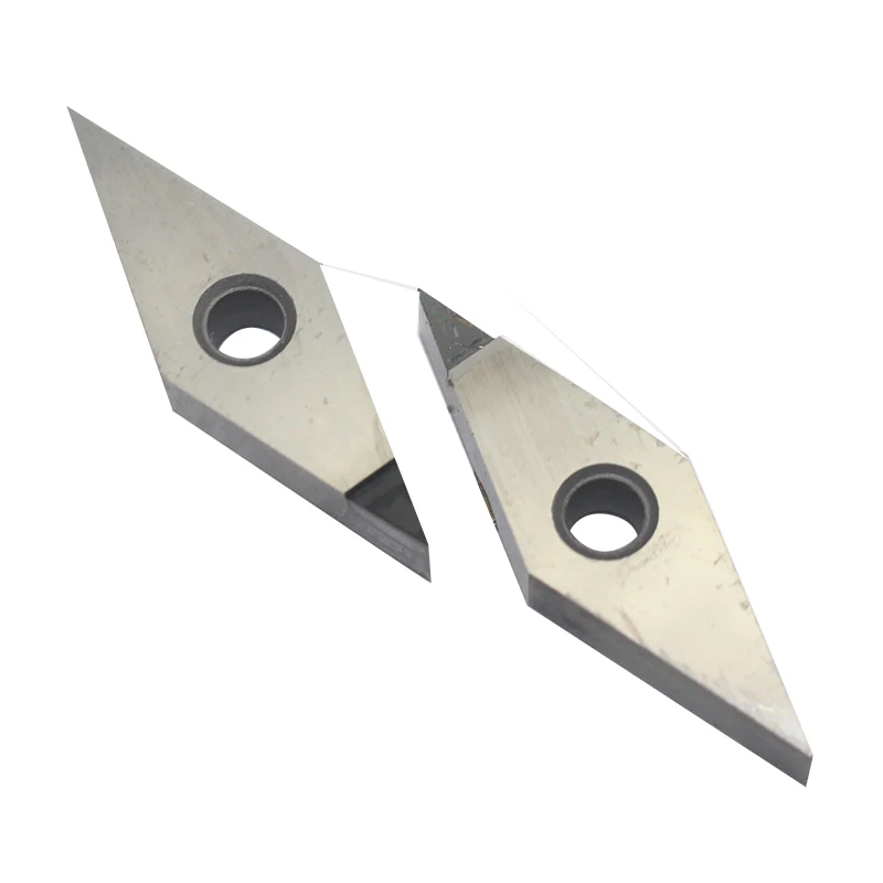 VNMA160402 2pcs CBN 선반 다이아몬드 팁 다이아몬드 삽입 내부 선반 도구, CNC 선반 도구 알루미늄 구리 도구