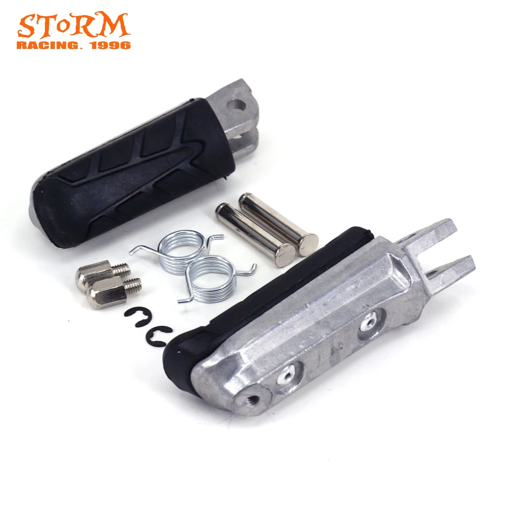 Motorcycle Front Foot Pegs Footrest Pedals Aluminum For NTV650 Revere CB750 Seven Fifty VFR800 CB900 CBR900 CB1000 image 2