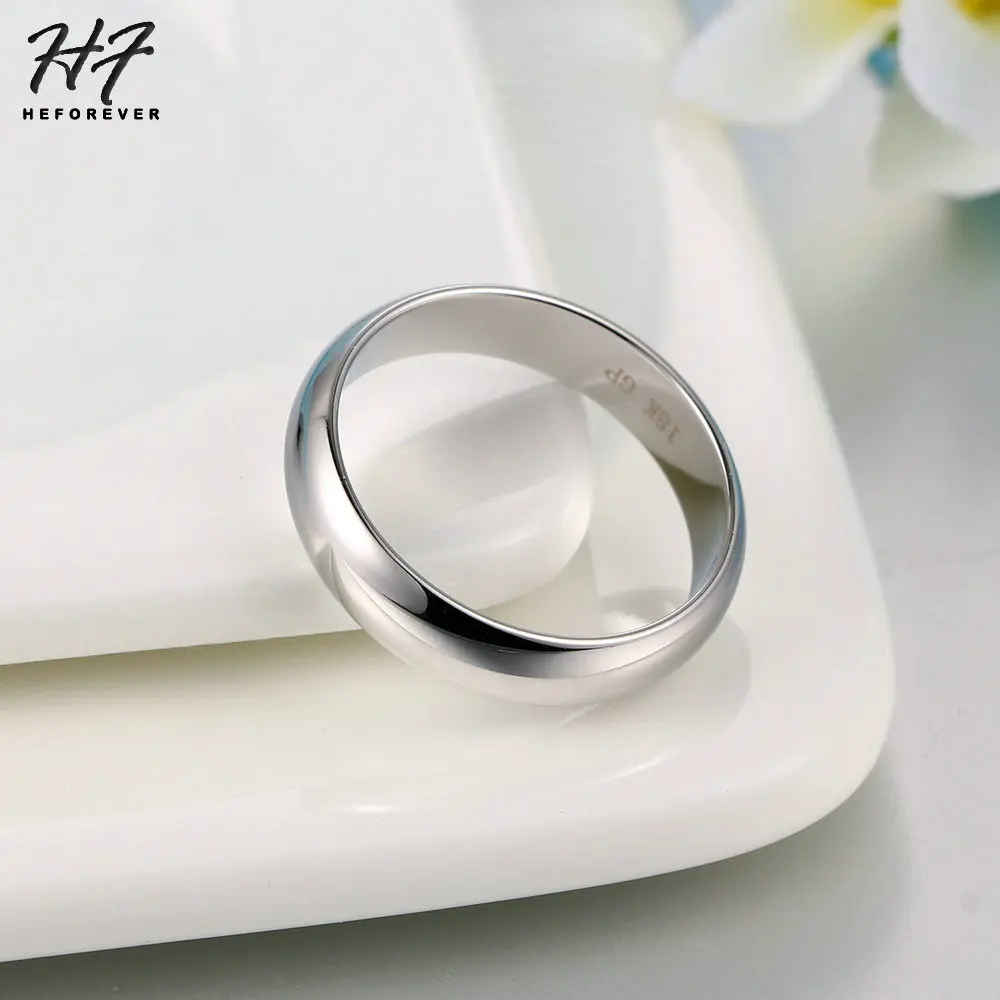 Couple Rings For Man Woman Simple Metal Rose Gold Color Wedding Engagement Dating Gifts Fashion Jewelry Wholesale All Size R049