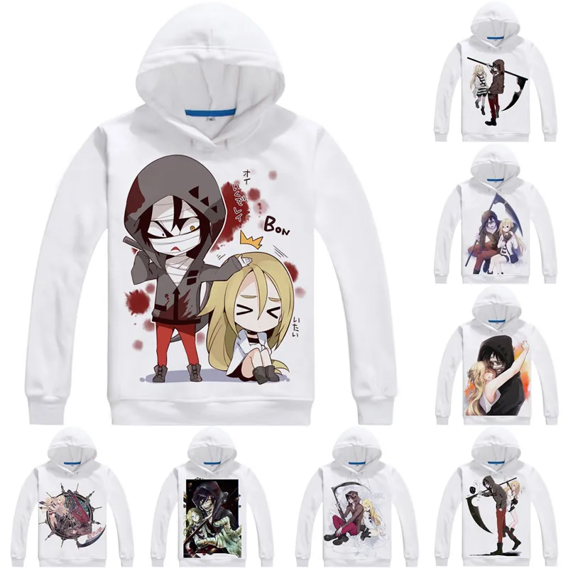 Rachel Gardner Isaac Foster T Shirt Angels of Death Slaughter Satsuriku no Tenshi Men T-shirt Casual TShirt Long Sleeve Shirts