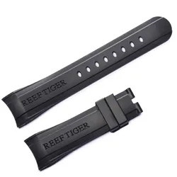 Reef Tiger/RT Men's Durable Rubber Strap with Buckle Rubber Watch Band Waterproof RGA3503