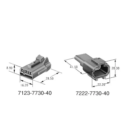 

Free shipping 3 Pin 7123-7730-40 7222-7730-40 Automobile Connector RX7 13B MAP WRX Speed Sensor Connector PB015-03850