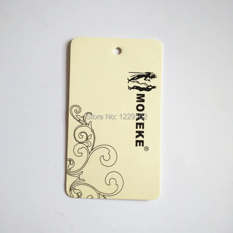 Free shipping 500pcs/lot customized paper hang tag/clothing swing tag labels/garment bag printed tags brand care labels logo