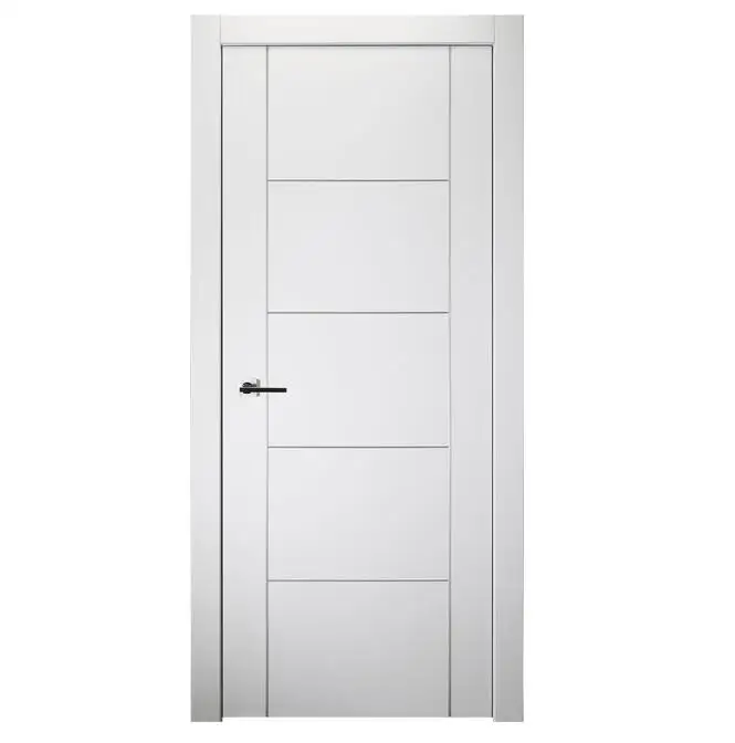 new design contemporary solid wooden door lacquered enamel modern interior door slab H1902