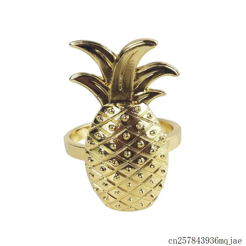 100pcs Pineapple Napkin Ring Napkin Holder for Weddings Christmas Decoration Serviette Rings