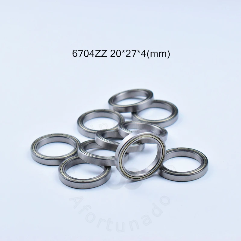 

6704ZZ 10pcs Bearing 20*27*4(mm) chrome steel Metal Sealed High speed Mechanical equipment parts