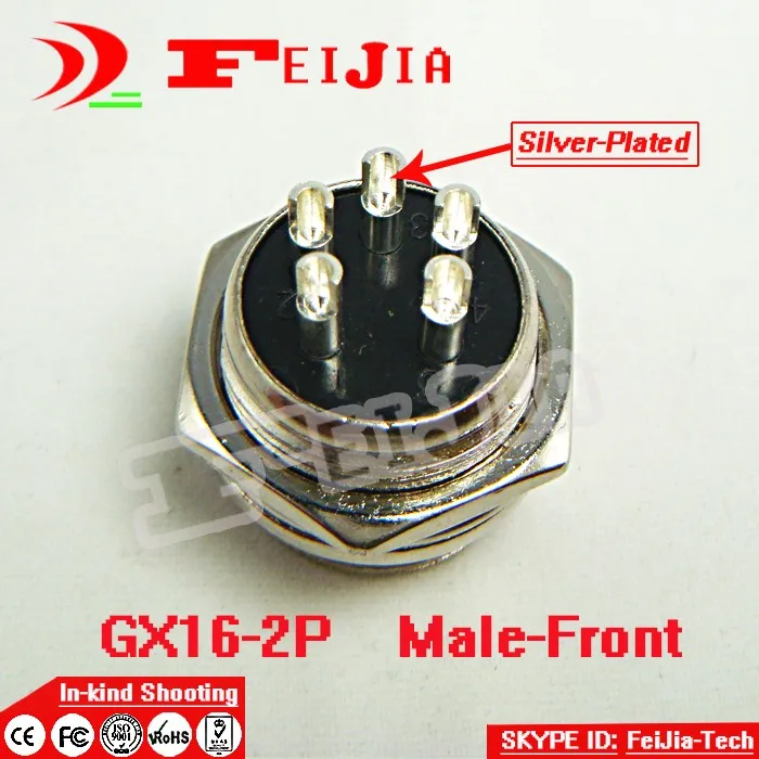 20set/pack 5 Pin 16mm [Silver-plated] Wire Panel Connector kit GX16-5P Socket+Plug,RS765 Aviation plug interface Free Shopping